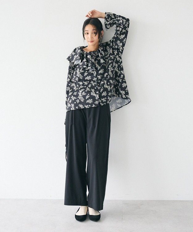 CRAFT STANDARD BOUTIQUE フリル衿ブラウス Flower