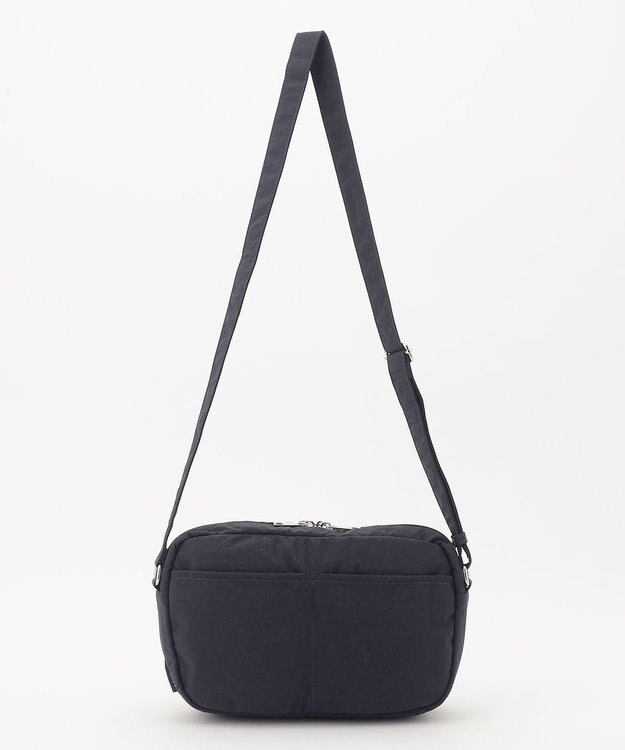 LA BAGAGERIE 【MONICA】クリンクルナイロン　ドロストショルダーバッグ ネイビー