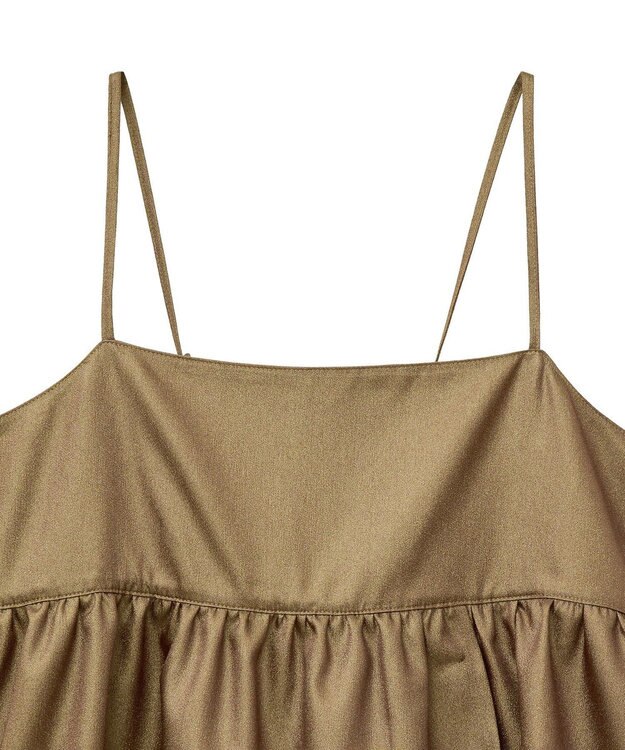 YECCA VECCA シャイニーオーバーキャミ Camel