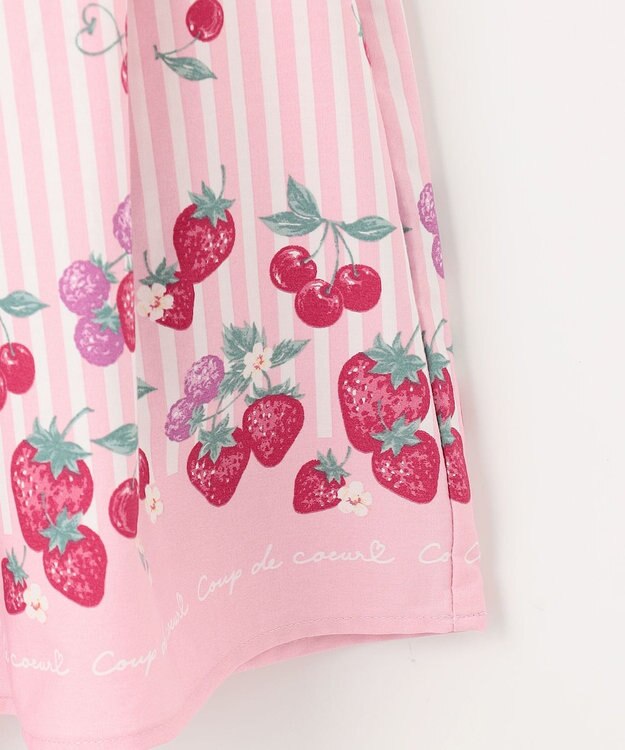 ANY KIDS 【WEB限定柄有】総柄 サマー ワンピース 【WEB限定】ピンク系イチゴ