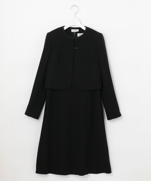 組曲 NOIR Formaxコルシェ横二重 ジャケット＋ワンピース ブラック系