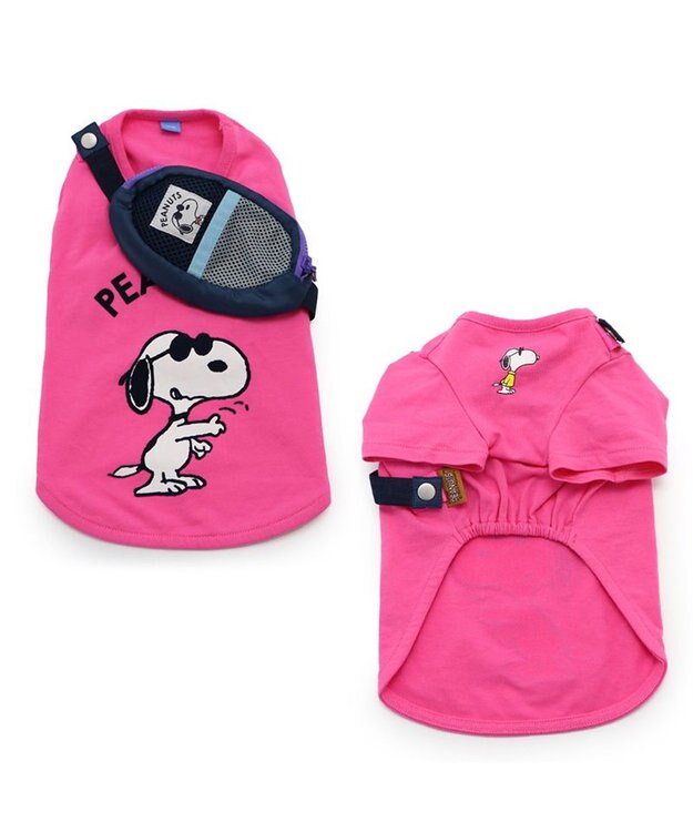 PET PARADISE スヌーピー ジョークール お揃い Ｔシャツ 《イエロー  / ホワイト /  ピンク》 小型犬 ピンク