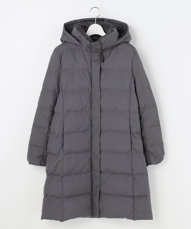 J.PRESS LADIES 【洗える・2way】タフタダウン ロング丈 コート スレート系