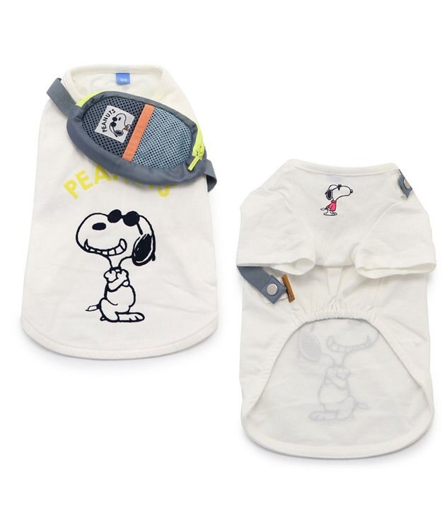 PET PARADISE スヌーピー ジョークール お揃い Ｔシャツ 《イエロー  / ホワイト /  ピンク》 小型犬 ホワイト