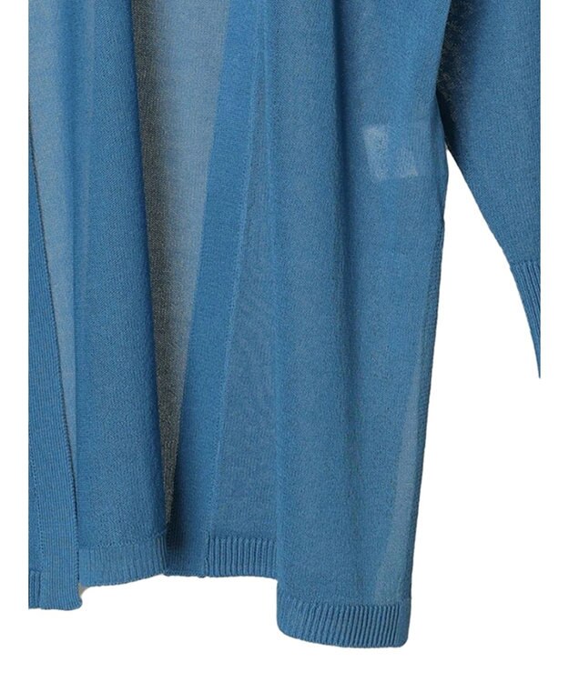 CRAFT STANDARD BOUTIQUE シアーニットトッパーカーディガン Blue