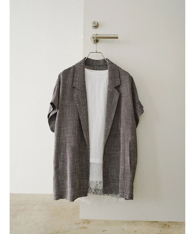 Te chichi カラミメッシュジャケット《2026 SUMMER LOOK item》 ブラック