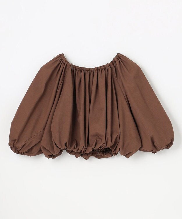 NAVE 【Nave　洗える】リリー 　バルーンスリーブブラウス ダークブラウン系