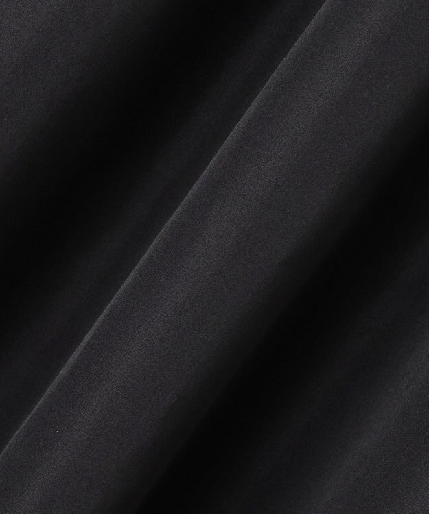 ICB L 【UVケア・速乾・洗える】シルクエステルタフタ フレアスカート ブラック系