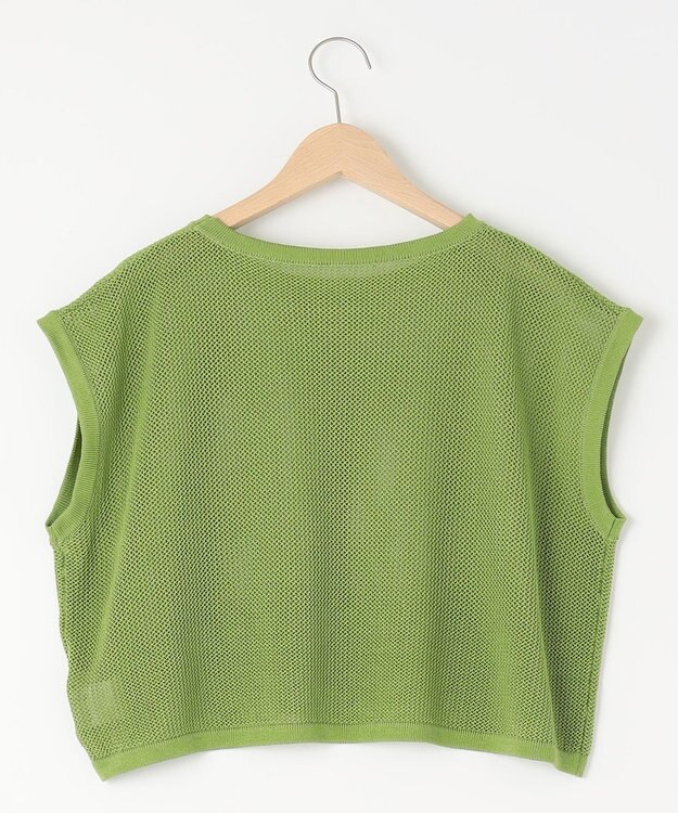 SHARE PARK LADIES 【セットアイテム】レーヨンナイロンニットワンピース グリーン系