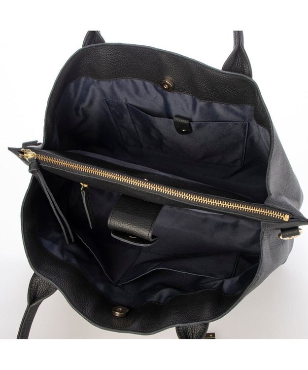 UNBILLION ペルケ perche / WEB直営限定・牛革ユーティリティA4・2wayトートバッグ ブラック