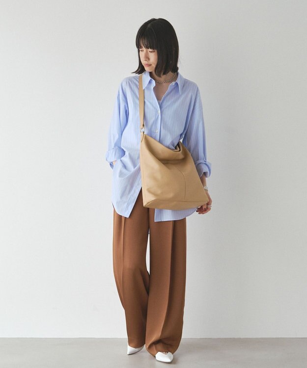 russet ソフトレザーワンショルダーバッグ(CE-1506) Beige