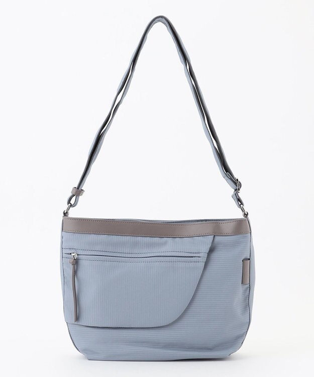 Y'SACCS コーデュロイライクナイロンショルダー ブルー