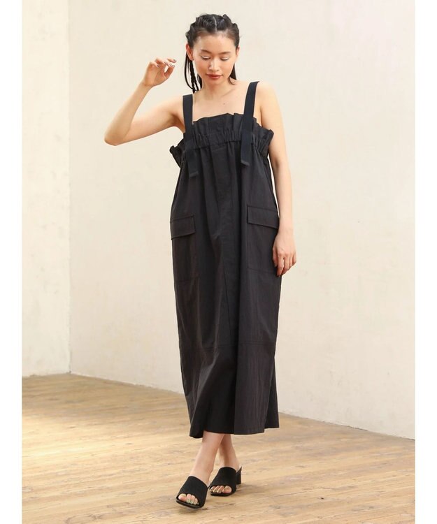 Green Parks ■ＥＳＣＡＲ　ミリタリージャンパースカート Black