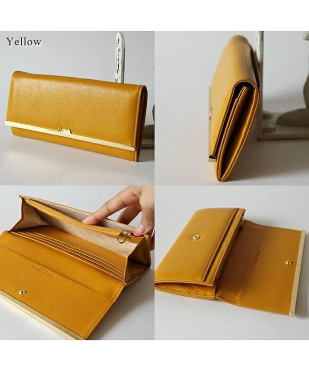 tsumori chisato CARRY プットオンネコ　長財布　かぶせ イエロー