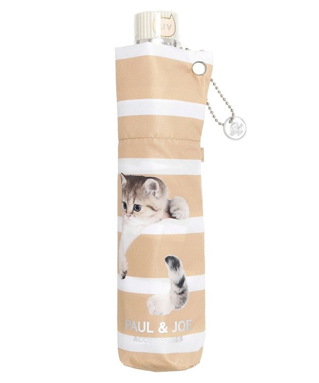 MOONBAT PAUL&JOE ACCESSOIRES(ポール＆ジョー アクセソワ) 折りたたみ傘 スウィンギングヌネット ベージュ