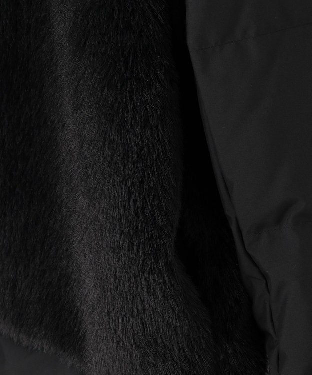 23区 ECOPEL エコファーコンビ ダウンコート ブラック系