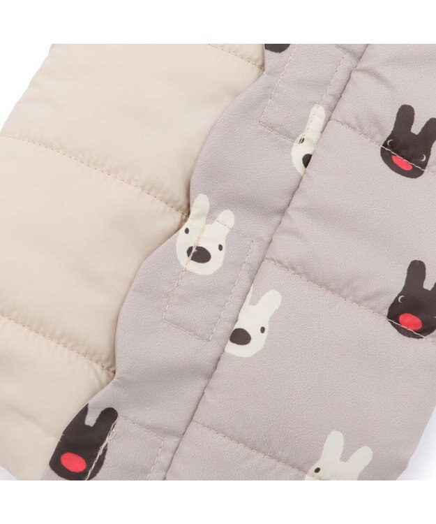 PET PARADISE リサとガスパール エアベスト 《フェイス柄》 小型犬 グレー×ベージュ