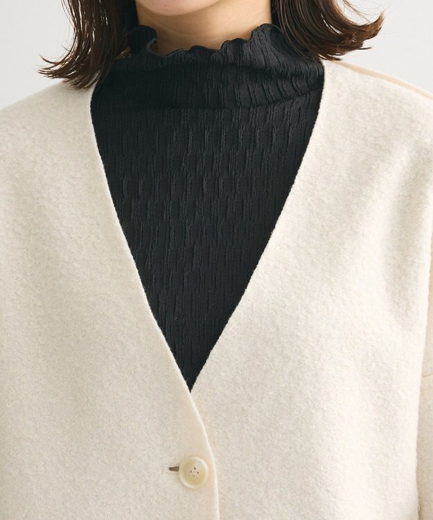 Green Parks リバーシブルカーディガン Off White