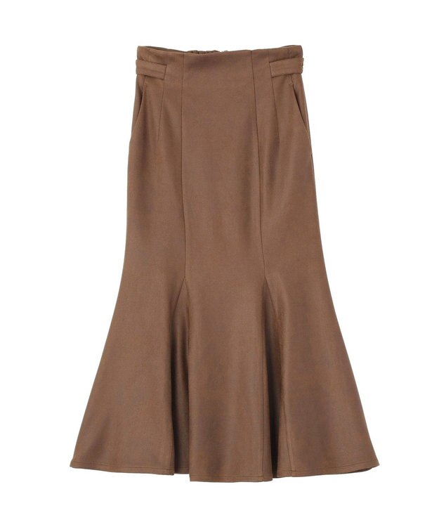 earth music&ecology フェイクレザーマーメイドスカート Brown