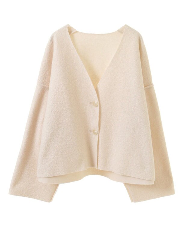 Green Parks リバーシブルカーディガン Off White