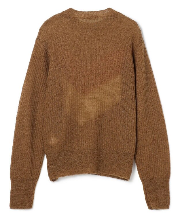 BEIGE， MARS / キッドモヘアインターシャニット OrangeRed × Brown