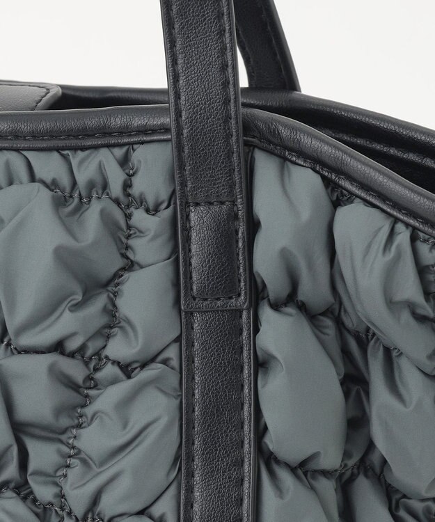 LA BAGAGERIE ポップコーンキルト2WAYトート Sサイズ ダークグレー