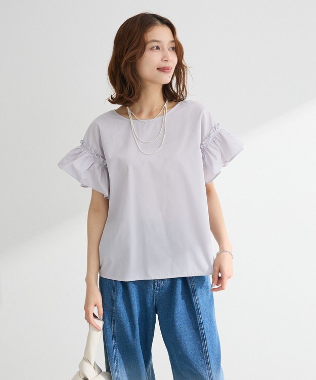 Green Parks ・ＥＬＥＮＣＡＲＥ　ＤＵＥ　バックリボンブラウス Light Gray