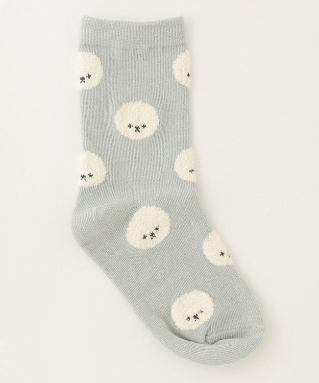 ANY KIDS 【3点セット】ソックス (どうぶつポンポン) ネイビー系