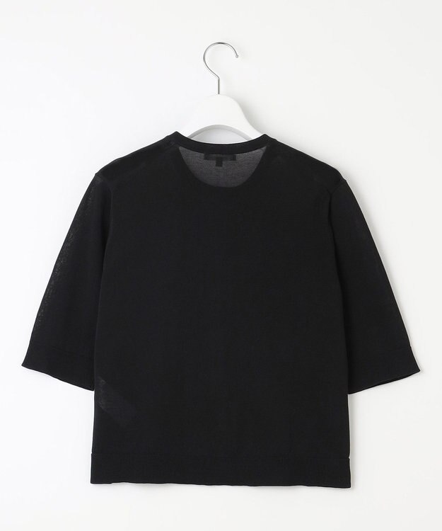 23区 【Indian Factory】ドライシアー ニットカーディガン ブラック系