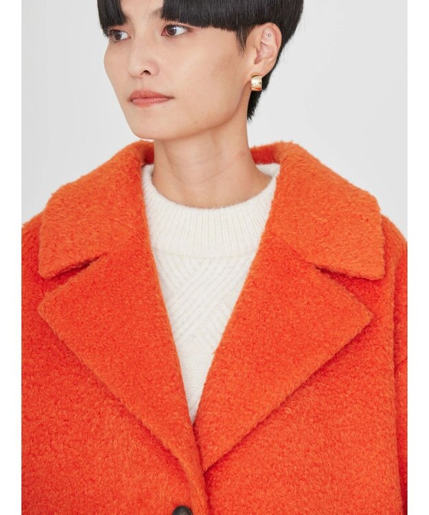 AMERICAN HOLIC シャギーコクーンミディコート Orange