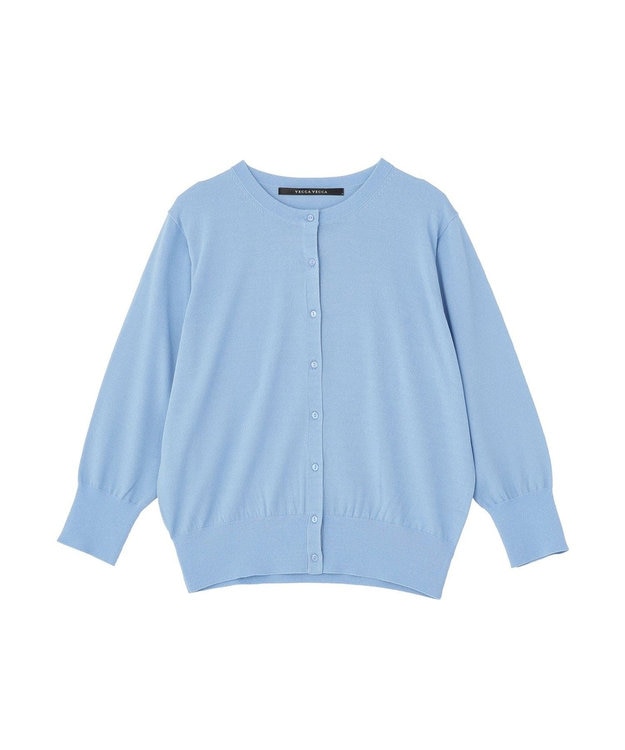 YECCA VECCA 【マシンウォッシャブル】カーディガン② Light Blue