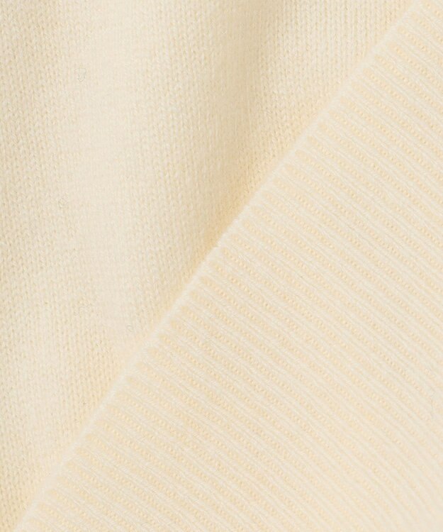 J.PRESS LADIES 【洗える】CASHMERE BLEND ロゴ ニット ホワイト系