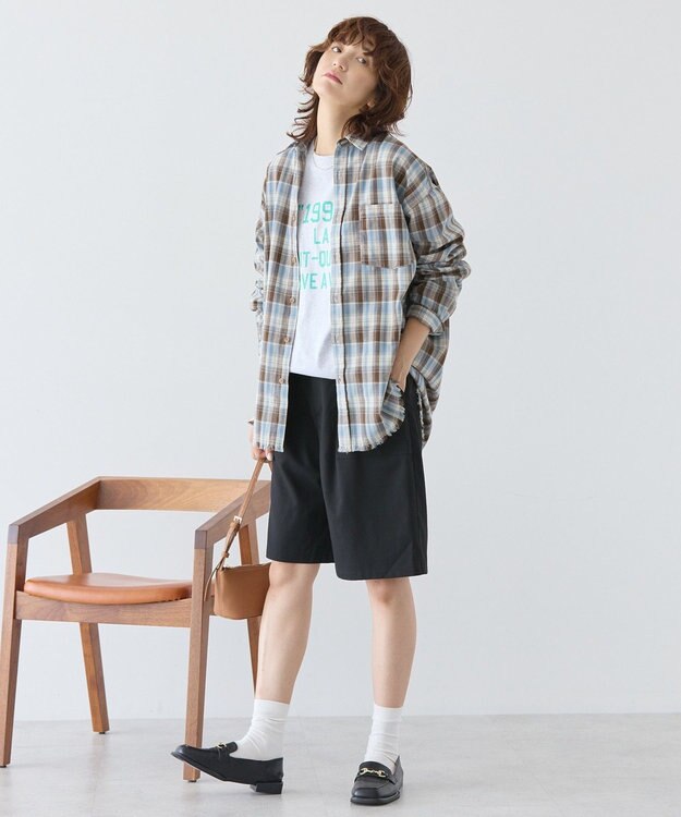 AMERICAN HOLIC ベイカーハーフパンツ Black