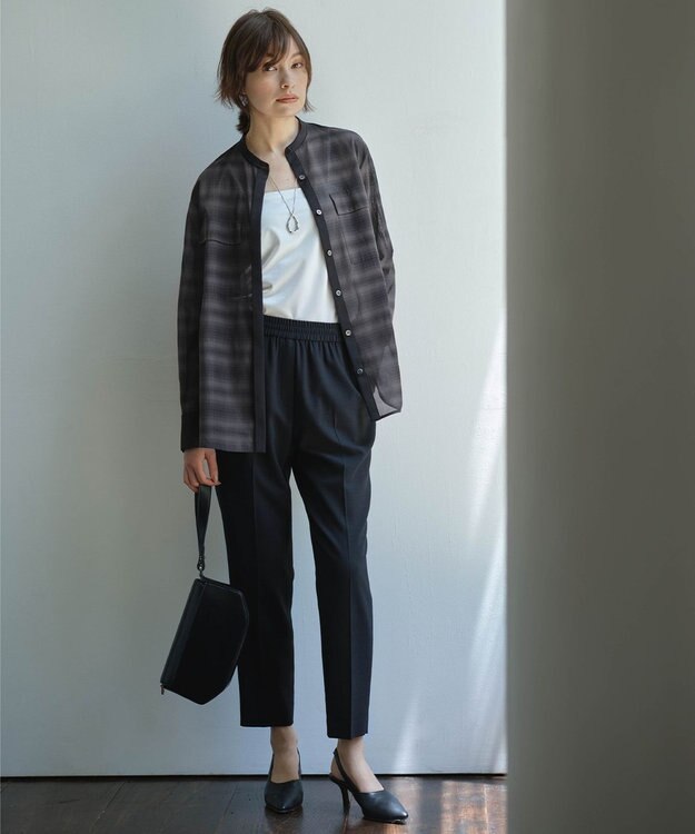 ICB L 【接触冷感・UVケア・速乾・洗える】カップ付きサテンキャミソール オフホワイト系