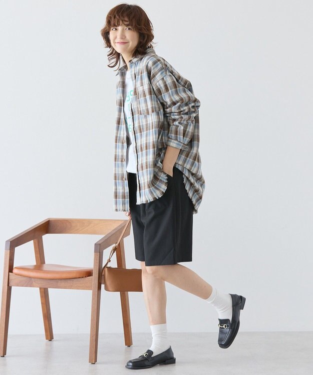 AMERICAN HOLIC ベイカーハーフパンツ Black