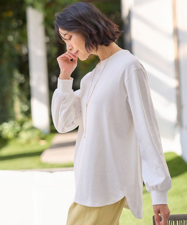 ANY ビューティベーシックロングＴシャツ オフ