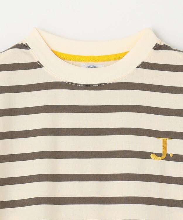 J.PRESS KIDS 【140-170cm】J.半袖ボーダーＴシャツ カーキ系1
