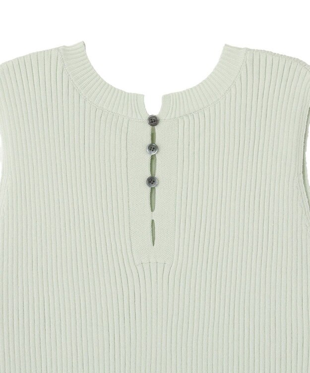 earth music&ecology 前後2WAYスリット釦タンクトップ Mint