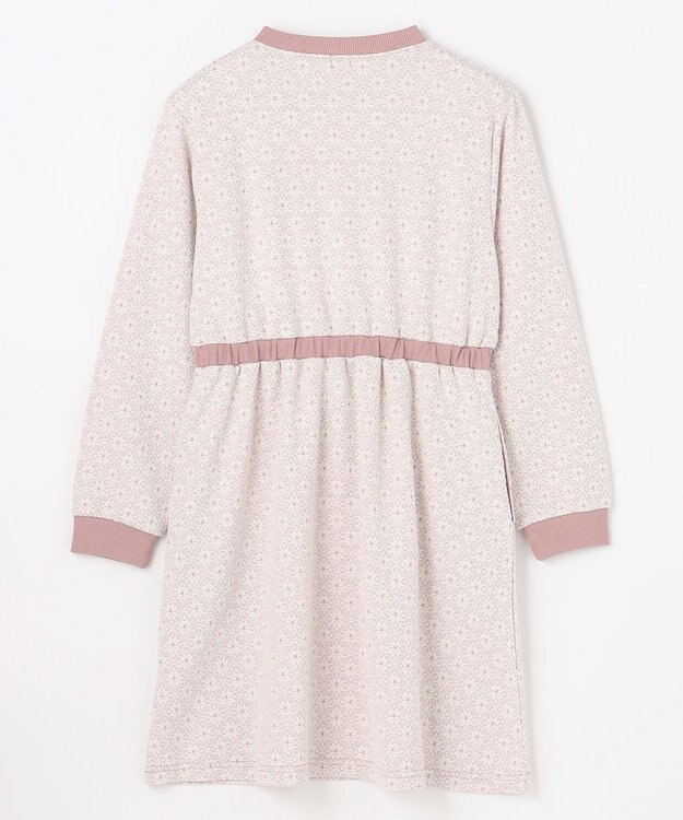 組曲 KIDS 【150-160㎝】 フロストフラワージャガード ワンピース ラベンダー