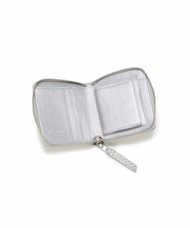 TOPKAPI 【TREASURE TOPKAPI】エンボスレザー ホログラム ラウンド 二つ折り 財布 イレギュラーA