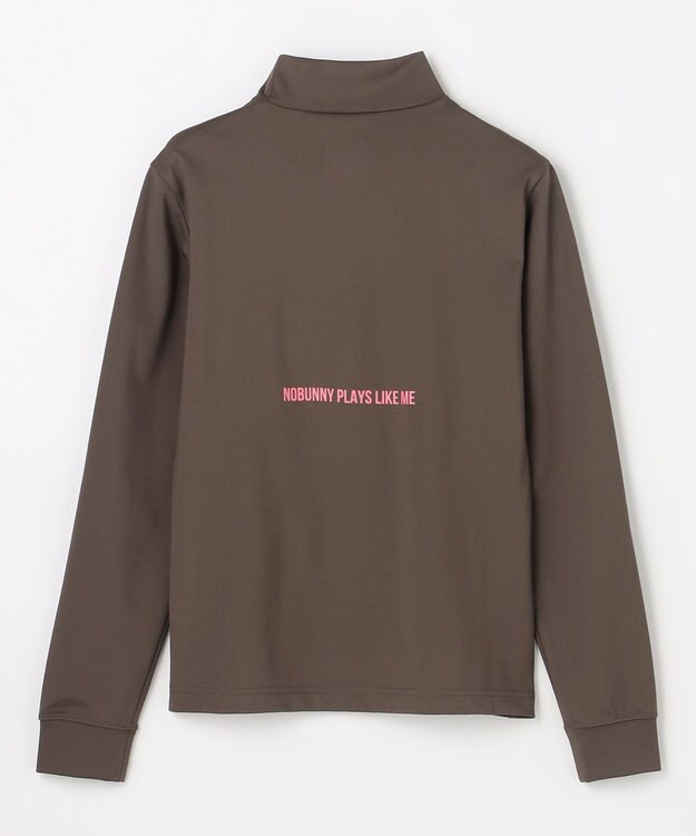 PW CIRCULUS 【吸水速乾 / UV遮蔽率99.5% UVカット / ストレッチ】【WOMEN】ラビットグラフィック ロングスリーブモックT ゴルフウェア レディース ダークブラウン系