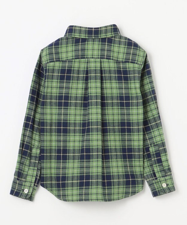 J.PRESS KIDS 【110-130cm】起毛チェックシャツ グリーン系4