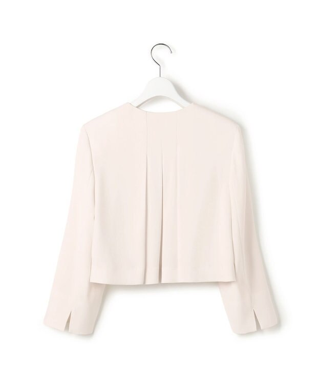 23区 S 【APPLAUDIR】クリアジョーゼット コンパクトタックジャケット ベージュ系