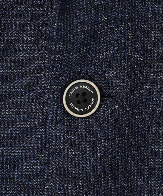 JOSEPH ABBOUD 【清涼感/軽量】リネンTOPピケ ジャケット ネイビー系