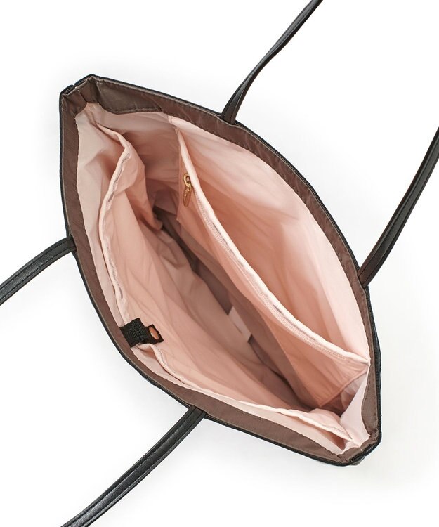 LeSportsac VERTICAL CITY TOTE/アップタウンダークチョコ/ブラック アップタウンダークチョコ/ブラック