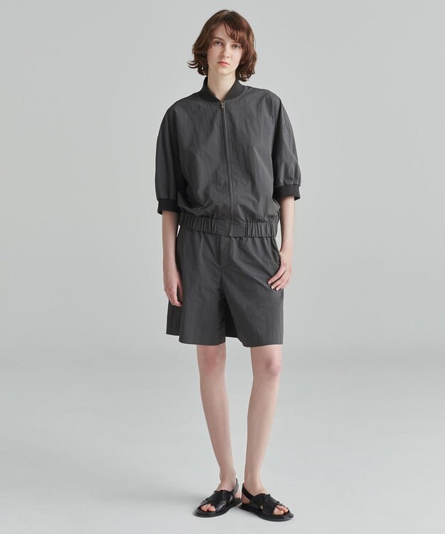 NAVE 【ReNAVE　撥水機能・UVカット・透湿・接触冷感・洗える】ナイロンタスランショートパンツ グレー系