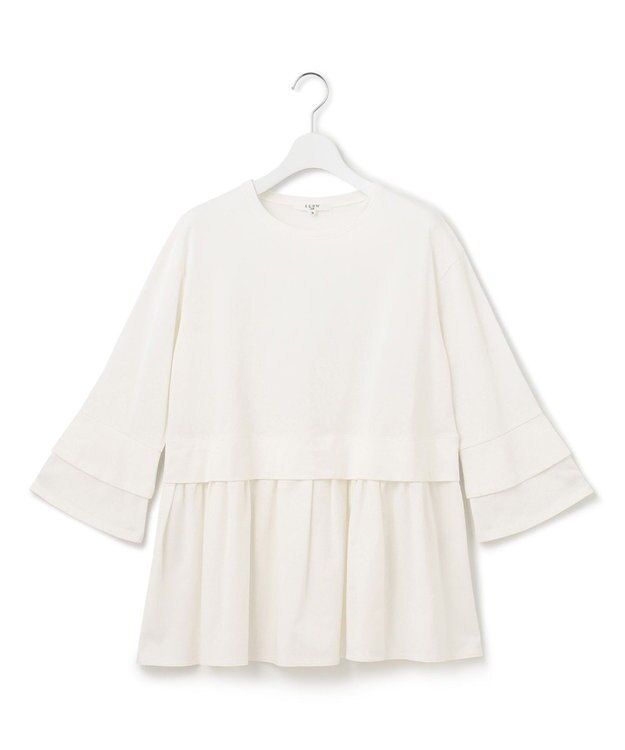 23区 【SLOW/好評につき新色追加】エフォートレス デザインTシャツ ホワイト系