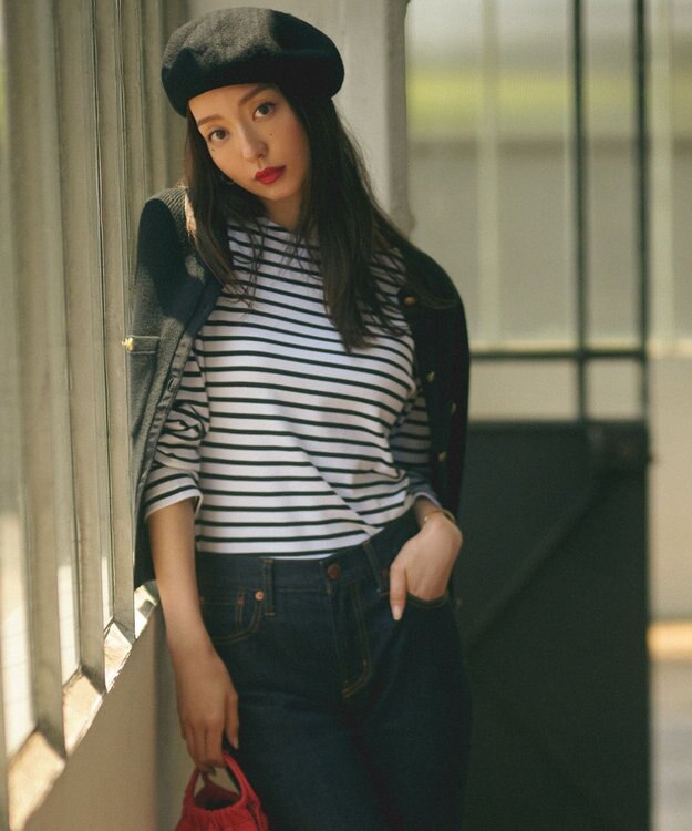 23区 バスク ベレー帽 ブラック系