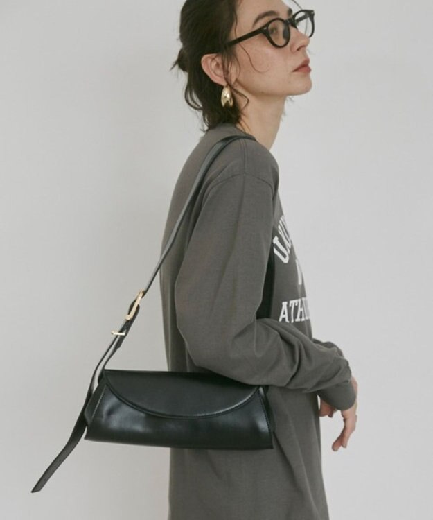 WEGO 【ANGIE VINTAGE】ロールショルダーBAG ブラック