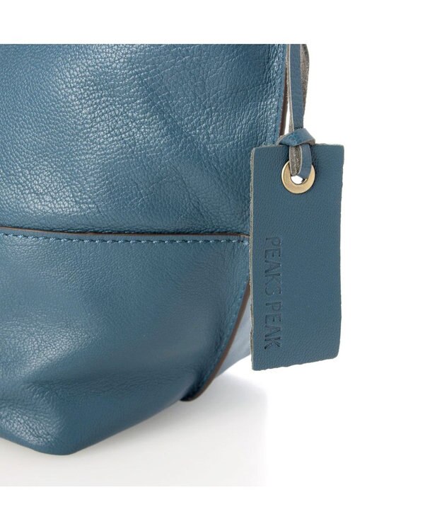 UNBILLION アトランタ ATLANTA / やぎ革軽量バケツ型ショルダー ブルー